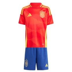 Kinderen Spanje Voetbalshirt EK 2024 Thuistenue (+ Korte Broeke)